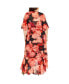Фото #2 товара Plus Size Mischa Floral Wrap Ruffle Maxi Dress