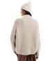 Фото #6 товара & Other Stories high neck relaxed sweater in beige