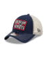 ფოტო #1 პროდუქტის Men's Navy, Natural New England Patriots Devoted Trucker 9TWENTY Snapback Hat