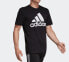 Фото #4 товара adidas 经典三条杠Logo印花短袖T恤 男款 黑色 送男生 / Футболка Adidas LogoT Модель DT9933