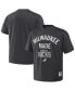 Фото #1 товара Men's NBA x Anthracite Milwaukee Bucks Heavyweight Oversized T-shirt