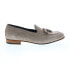Фото #1 товара Bruno Magli Nilo MB2NILO1 Mens Gray Suede Loafers & Slip Ons Tasseled Shoes 7.5