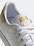 adidas Originals Stan Smith trainers in white/gold