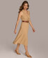 ფოტო #4 პროდუქტის Donna Karan Women's Belted Sleeveless A-Line Dress