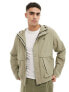 Fred Perry parka with hood in beige