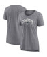 ფოტო #4 პროდუქტის Women's Heathered Gray Dunbrooke Drop Back Modern T-shirt