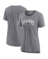 Фото #4 товара Women's Heathered Gray Dunbrooke Drop Back Modern T-shirt