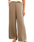 ფოტო #1 პროდუქტის Women's Neutral High-Rise Wide Leg Pants