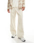 Фото #1 товара ADPT wide fit pull on cargo trouser in off white