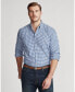 ფოტო #1 პროდუქტის Men's Big & Tall Classic Fit Plaid Oxford Shirt