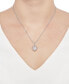 ფოტო #2 პროდუქტის Cultured Freshwater Pearl (9mm) & Diamond (1/2 ct. t.w.) 18" Pendant Necklace in 10k Rose & White Gold