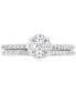 ფოტო #3 პროდუქტის EFFY® Diamond Cluster Bridal Set (1/2 ct. t.w.) in 14k White Gold