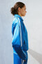 Фото #6 товара Куртка из атласа с боковыми полосками ZARA
