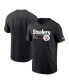 Фото #1 товара Men's Black Pittsburgh Steelers Division Essential T-shirt
