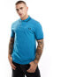 Fred Perry twin tipped polo shirt in light blue