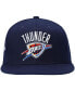 ფოტო #4 პროდუქტის Men's Navy Oklahoma City Thunder Core Side Snapback Hat