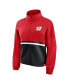 Фото #3 товара Women's Red Wisconsin Badgers Fleece Half-Zip Jacket