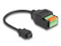 Delock USB 2.0 Kabel Typ Mini-B Buchse zu Terminalblock Adapter mit Drucktaster - Adapter - Digital