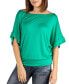 Фото #1 товара Women's Loose Fit Dolman Top With Wide Sleeves