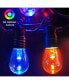 Smart Outdoor Patio Lights – 48FT string length , 15 Smart RGB LED bulbs.