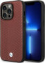 BMW Etui BMW BMHCP14X22RFGR Apple iPhone 14 Pro Max burgundowy/burgundy Leather Diamond Pattern - фото #1