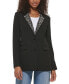 Women's Imitation Pearl Collar Blazer