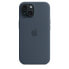 Фото #4 товара Apple iPhone 15 Silicone Case with MagSafe - Navy, Cover, Apple, iPhone 15, 15.5 cm (6.1"), Navy