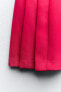 Мини-юбка с пряжками и складками ZARA