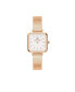 ფოტო #1 პროდუქტის Women's Quadro Studio 23K Rose Gold PVD Plated Stainless Steel Watch 22 x 22mm
