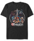 ფოტო #1 პროდუქტის Men's Thundercats Thundercats Vintage-Inspired Circle Poster Short Sleeve T-shirt