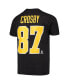 ფოტო #3 პროდუქტის Big Boys Sidney Crosby Black Pittsburgh Penguins Player Name and Number T-shirt