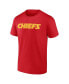 Фото #3 товара Men's Red Kansas City Chiefs Big and Tall Two-Sided T-shirt