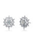 Sterling Silver Cubic Zirconia Star Shine Like Stud Earring