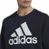 Фото #3 товара Толстовка без капюшона мужская Adidas Essentials Big Logo Тёмно Синий Темно-синий