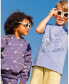 ფოტო #2 პროდუქტის Boy Organic Cotton T-Shirt With Print Blue - Child