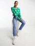 Фото #4 товара Hollister floral print cardigan in green