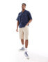 Jack & Jones oversized utility pocket linen shirt in navy Синий, L - Chest 104cm - фото #4