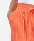ფოტო #3 პროდუქტის Petite Gauze Wide-Leg Pull-On Pants, Created for Macy's