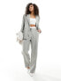 4th & Reckless tailored boxer waist detail wide leg trousers co-ord in grey