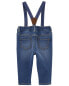 Фото #8 товара Baby Knit Denim Suspender Pants 6M