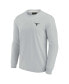 Фото #2 товара Men's and Women's Gray Texas Longhorns Super Soft Long Sleeve T-shirt