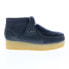 Фото #1 товара Женские сапоги Clarks Wallabee Wedge из серого замши