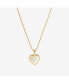 Фото #1 товара Gold Heart Necklace - Laure Mother of Pearl