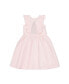 Фото #7 товара Girls' Seersucker Flutter Sleeve Open Back Dress, Toddler