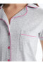 Фото #4 товара Пижама LCW DREAM Shirt Collar Short-Sleeve