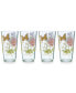 Butterfly Meadow Collection Acrylic Highball Glasses, Set of 4