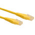 Фото #1 товара ROLINE UTP Patch Cord Cat.6 - yellow 2m - 2 m - Cat6 - U/UTP (UTP) - RJ-45 - RJ-45