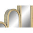 Wall mirror DKD Home Decor Golden Metal Crystal 89,5 x 3,5 x 90 cm