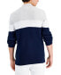 ფოტო #2 პროდუქტის Men's Cotton Colorblocked Full-Zip Sweater, Created for Macy's