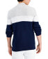 Фото #2 товара Men's Cotton Colorblocked Full-Zip Sweater, Created for Macy's